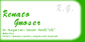 renato gmoser business card